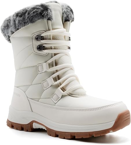 Load image into Gallery viewer, Women's Winter Snow Boots Lightweight Warm Fur Lined