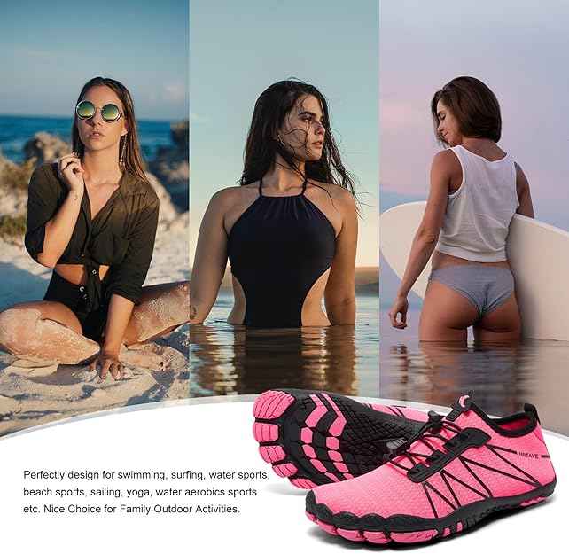 Load image into Gallery viewer, Hiitave Womens Water Shoes Quick Dry Barefoot for Swim Diving Surf Aqua Sports Pool Beach Walking Yoga