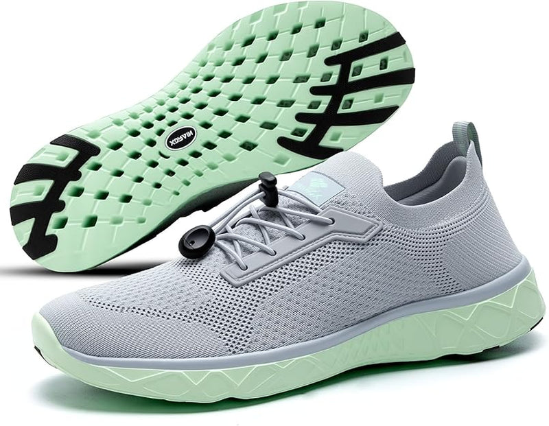 Load image into Gallery viewer, Men's Cross-Terrain Trainers Light Gray Mint