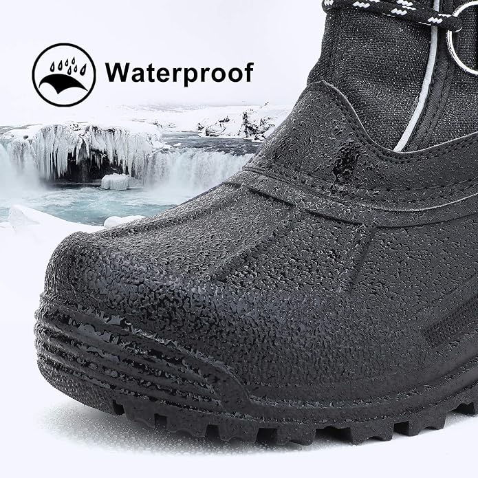 Load image into Gallery viewer, Men's Winter Waterproof Insulated Shell Snow Boots