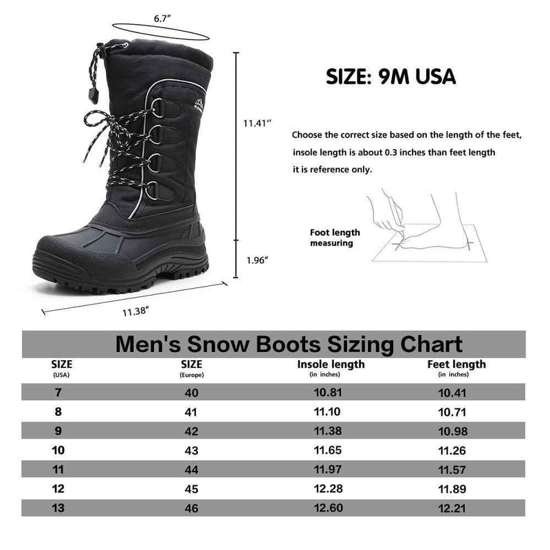 Load image into Gallery viewer, Aleader Men’s Insulated Waterproof Winter Snow Boots