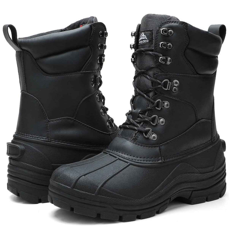 Cargue la imagen en el visor de la galería, Aleader Men’s Lace up Insulated Waterproof Winter Snow Boots