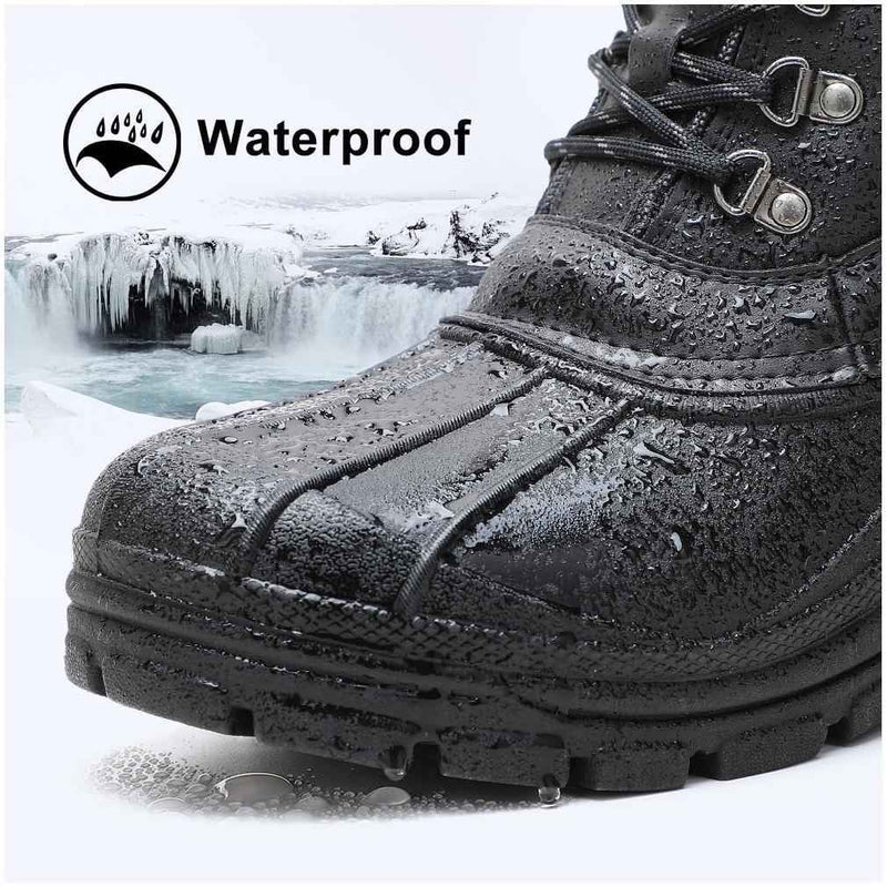 Cargue la imagen en el visor de la galería, Aleader Men’s Lace up Insulated Waterproof Winter Snow Boots