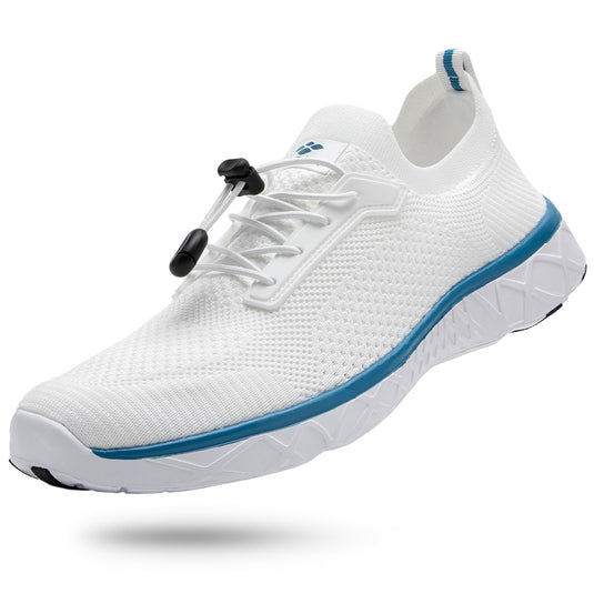 Men's Cross-Terrain Water Shoes White Ocean Blue