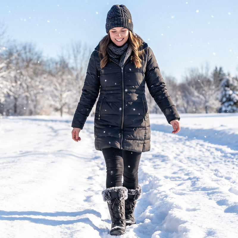Load image into Gallery viewer, ALEADER Women's Quilted Winter Snow Boots

