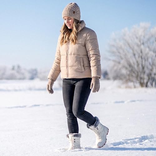 Women's Winter Snow Boots Lightweight Warm Fur Lined