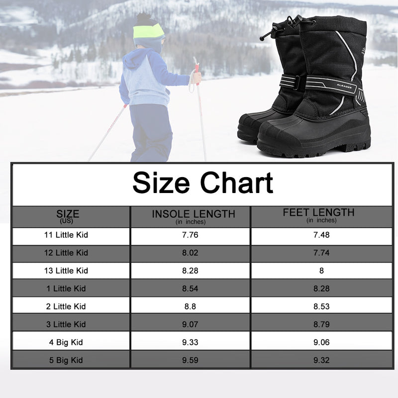 Load image into Gallery viewer, Aleader kids Outdoor Waterproof Winter Snow Boots
