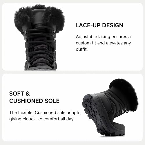 Load image into Gallery viewer, Women's Winter Snow Boots Lightweight Warm Fur Lined
