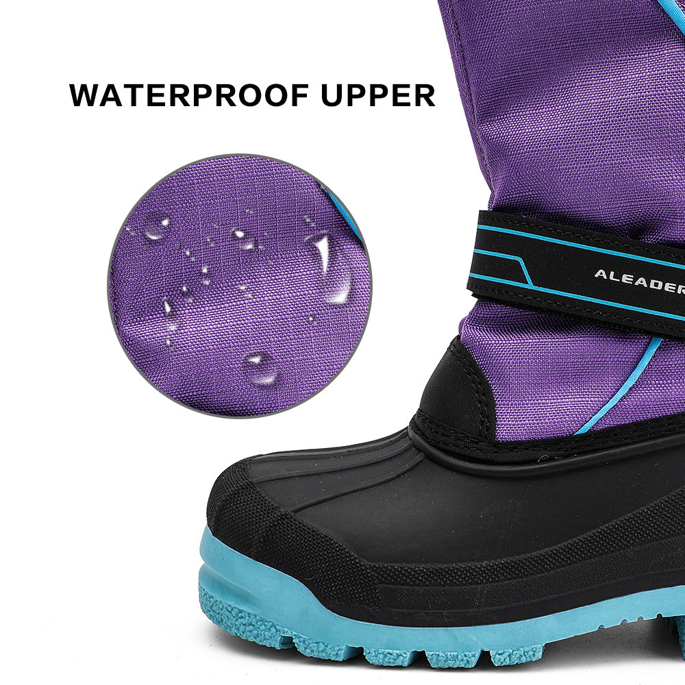 Aleader kids Outdoor Waterproof Winter Snow Boots