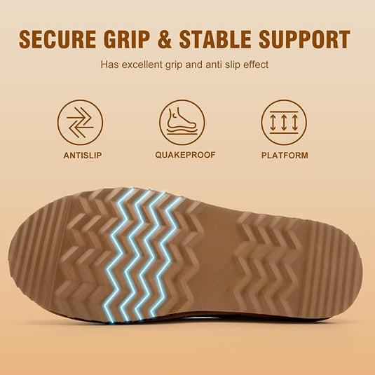 Women's Suede Modern Warm Memory Foam Slippers