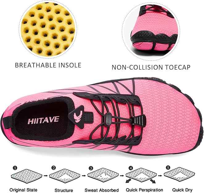Load image into Gallery viewer, Hiitave Womens Water Shoes Quick Dry Barefoot for Swim Diving Surf Aqua Sports Pool Beach Walking Yoga
