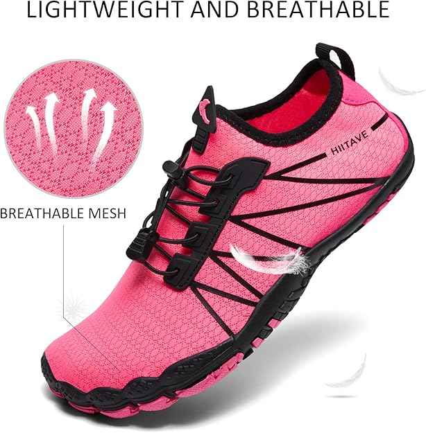 Load image into Gallery viewer, Hiitave Womens Water Shoes Quick Dry Barefoot for Swim Diving Surf Aqua Sports Pool Beach Walking Yoga
