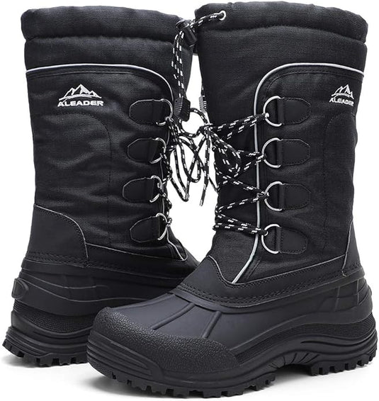 Men's Winter Waterproof Insulated Shell Snow Boots