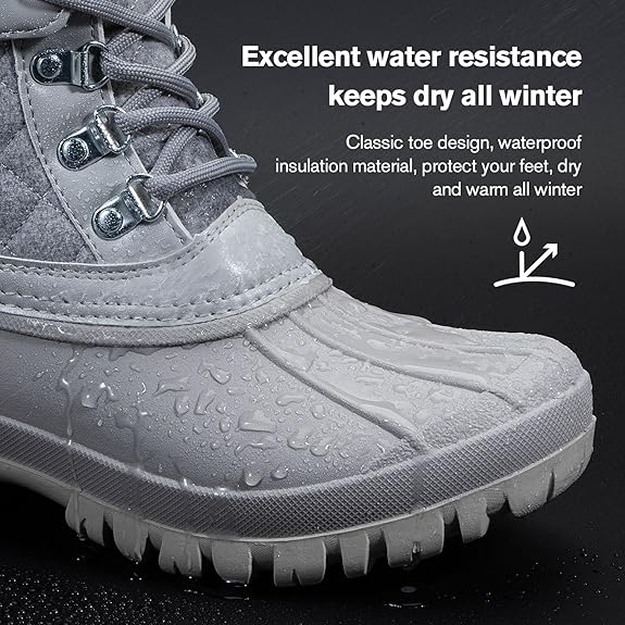 Load image into Gallery viewer, Aleader Womens Winter Duck Boots
