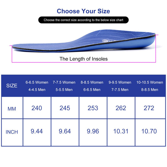 Aleader Insoles Shoe Inserts for Plantar Fasciitis, Arch Support, Pronation