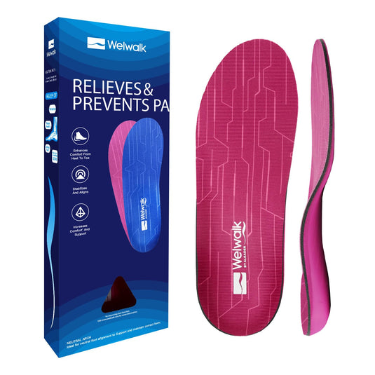 Aleader Insoles Shoe Inserts for Plantar Fasciitis, Arch Support, Pronation