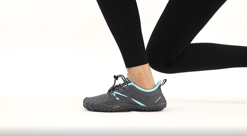 Laden und spielen Sie Video in Galerie -Viewer, Aleader Damen Barfuß Minimalistische Trailrunning-Schuhe 
