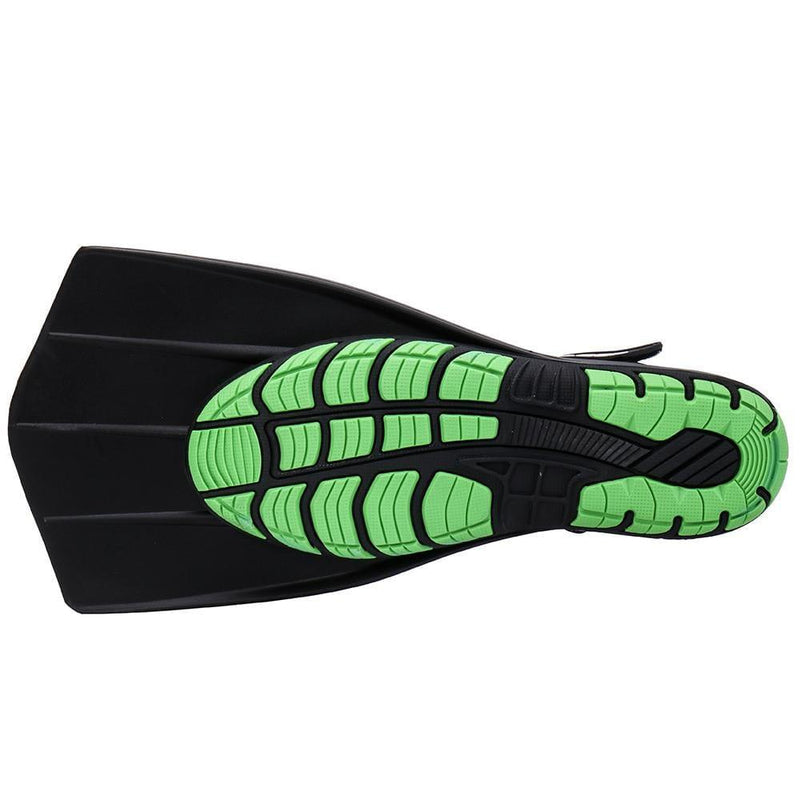 Load image into Gallery viewer, CN Aleader Hydro Snorkeling Fins Diving Shoes - Black/Green Fins
