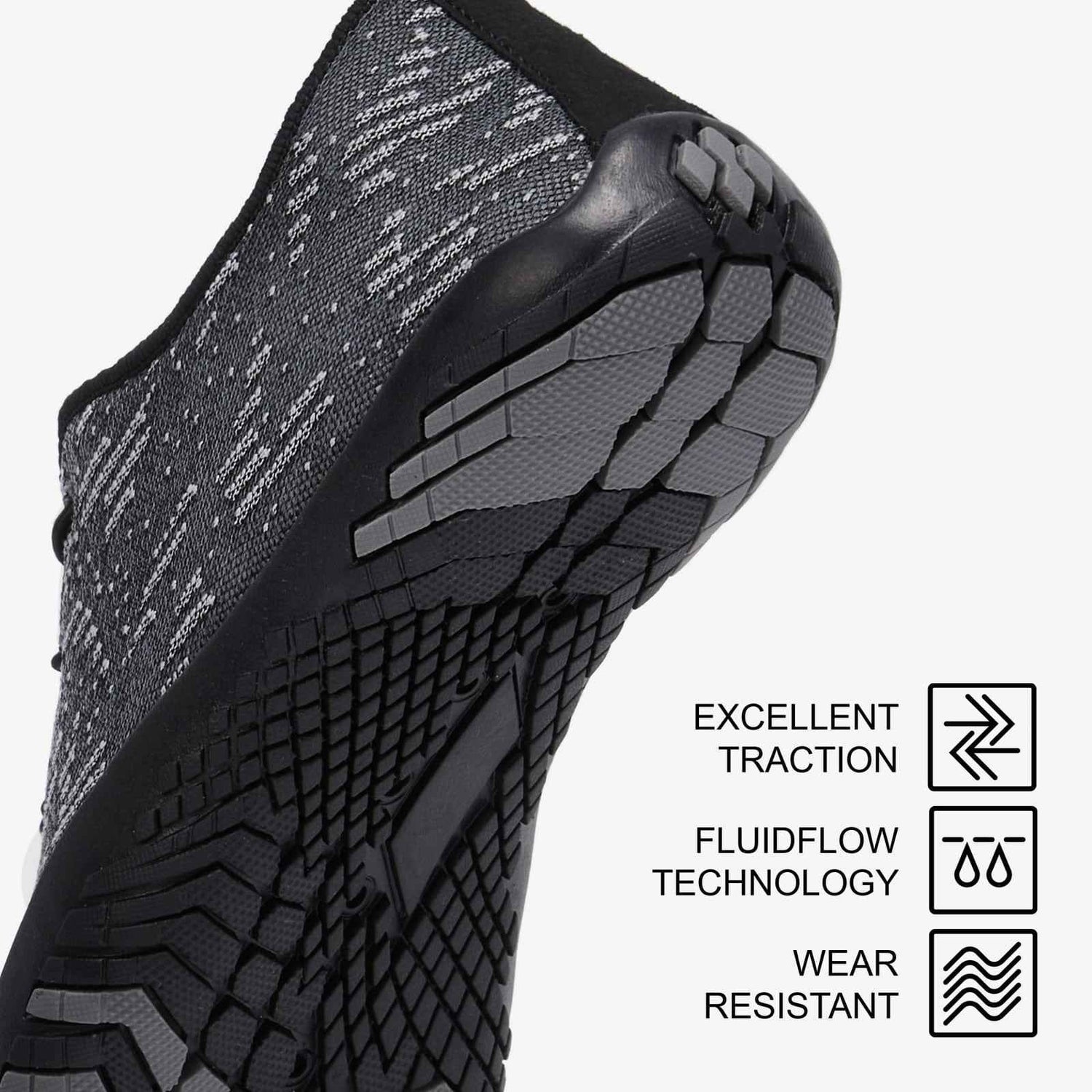 Hiitave Men's Barefoot Beach Water Shoes AleaderGear