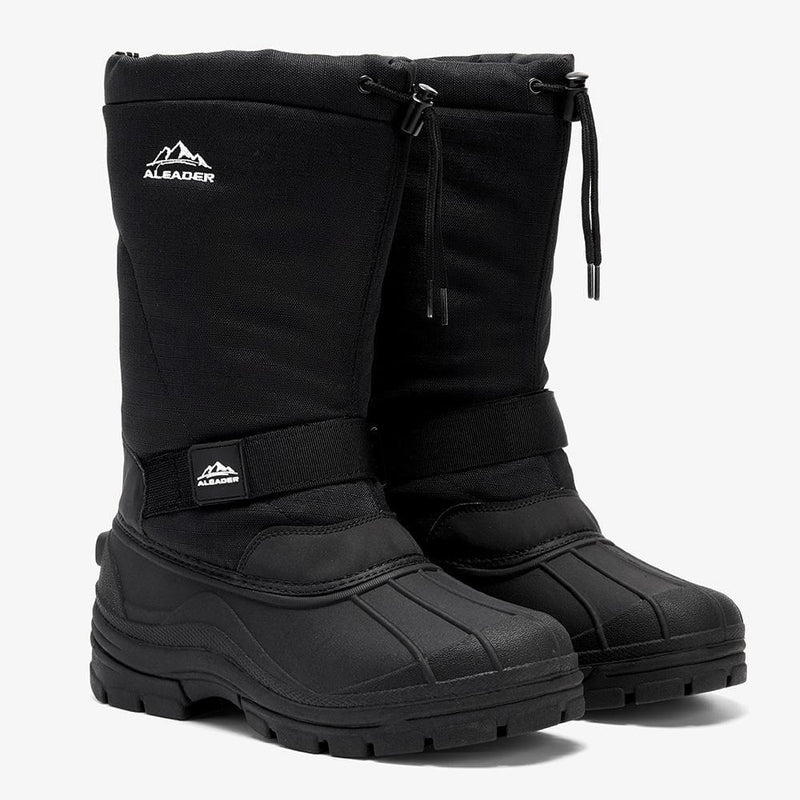 Load image into Gallery viewer, Aleader Aleader Men’s Insulated Waterproof Winter Snow Boots - Black/Buckle
