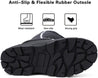 Aleader Aleader Men’s Insulated Waterproof Winter Snow Boots - Black/Elastic Lace