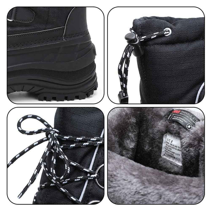 Cargue la imagen en el visor de la galería, Aleader Men’s Insulated Waterproof Winter Snow Boots
