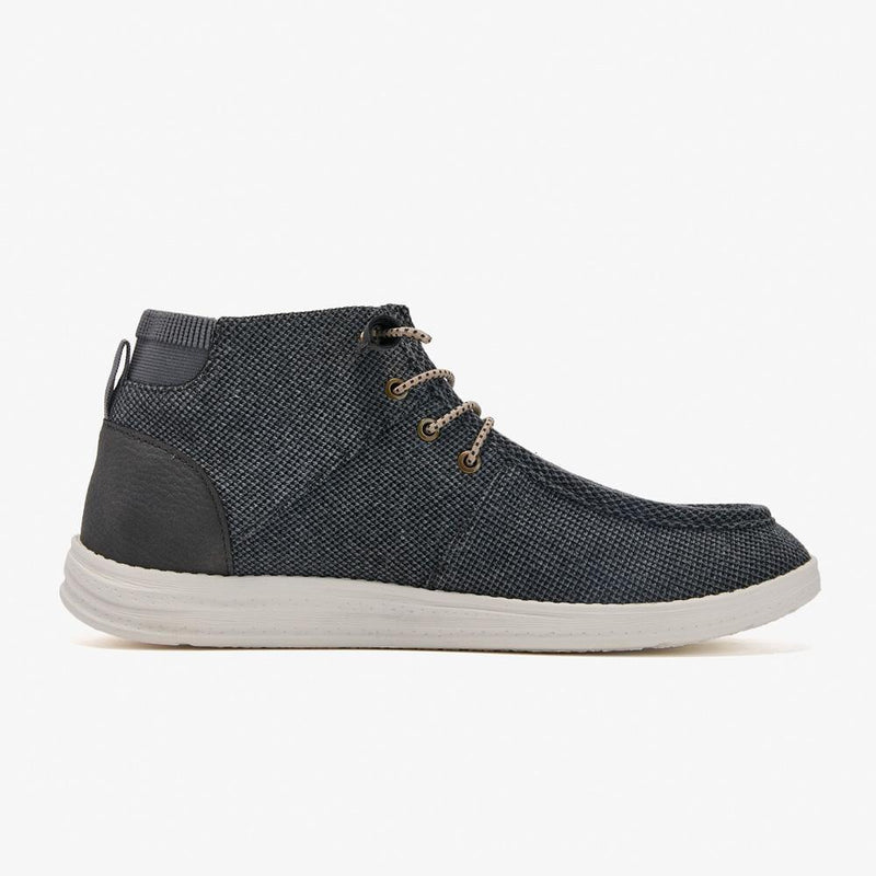 Load image into Gallery viewer, CN 8 / BLACK GREY/MID Aleader Men&#39;s Urban Fit Mid-Top Knit Chukka Boots
