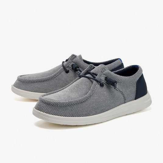 CN Aleader Men's Urban Fit Slip-On Shoes  - Blue White Boat