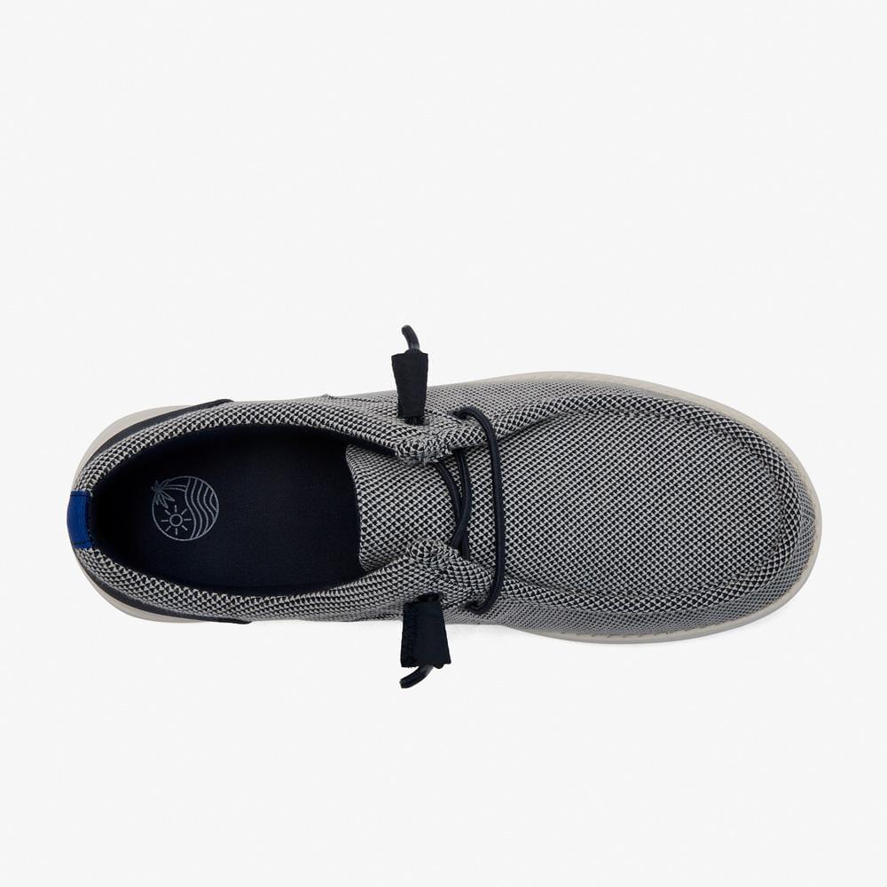 CN Aleader Men's Urban Fit Slip-On Shoes  - Blue White Boat
