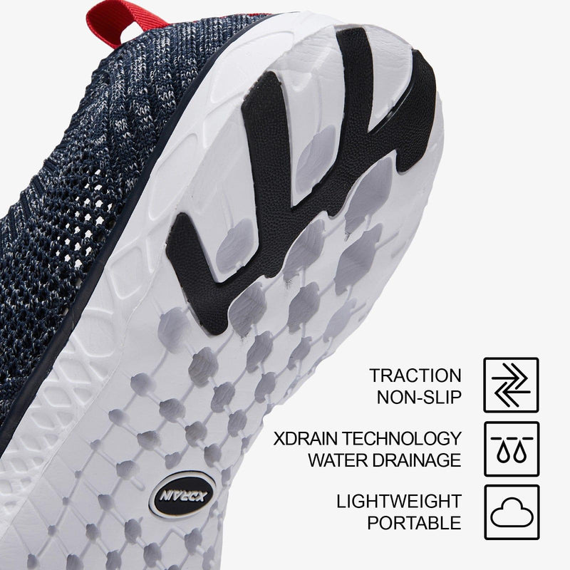 Load image into Gallery viewer, Aleader Aleader Men’s Xdrain Knit Pro Water Shoes - Navy/Melange
