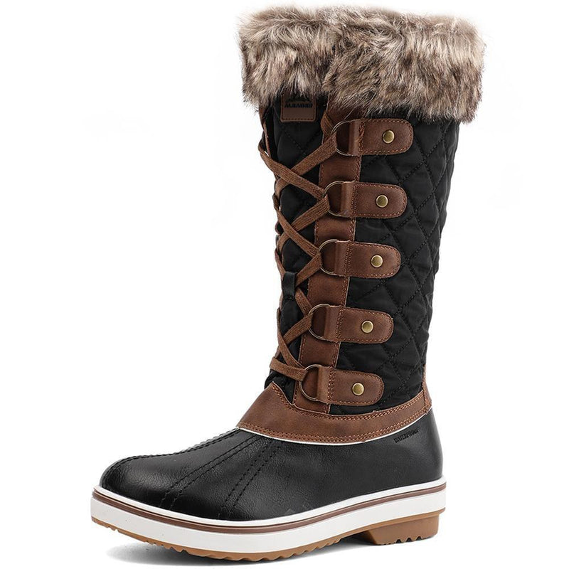 Laden Sie das Bild in Galerie -Viewer, aleader 6 / BLACK BROWN/HC Aleader Women&#39;s Cold Weather Winter Boots - Black Brown/Hc
