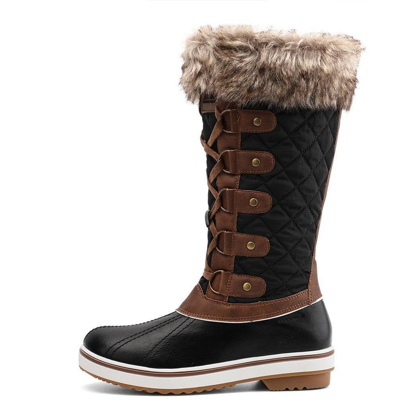 Laden Sie das Bild in Galerie -Viewer, aleader Aleader Women&#39;s Cold Weather Winter Boots - Black Brown/Hc
