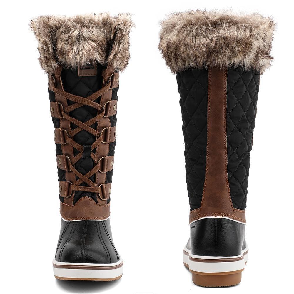 aleader Aleader Women's Cold Weather Winter Boots - Black Brown/Hc