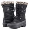 Aleader Aleader Women's Warm Faux Fur Lined Mid Calf Winter Snow Boots -Black/F