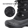 Aleader Aleader Women's Warm Faux Fur Lined Mid Calf Winter Snow Boots -Black/F