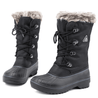 Aleader Aleader Women's Warm Faux Fur Lined Mid Calf Winter Snow Boots -Black/F