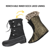 Aleader Aleader Women's Warm Faux Fur Lined Mid Calf Winter Snow Boots -Black/F