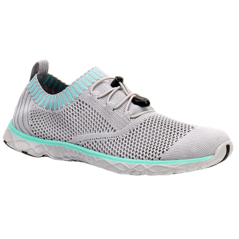 Load image into Gallery viewer, aleader 6 / LIGHT GRAY/AQUA GREEN/KNIT Aleader Women&#39;s Xdrain Classic Knit Water Shoes
