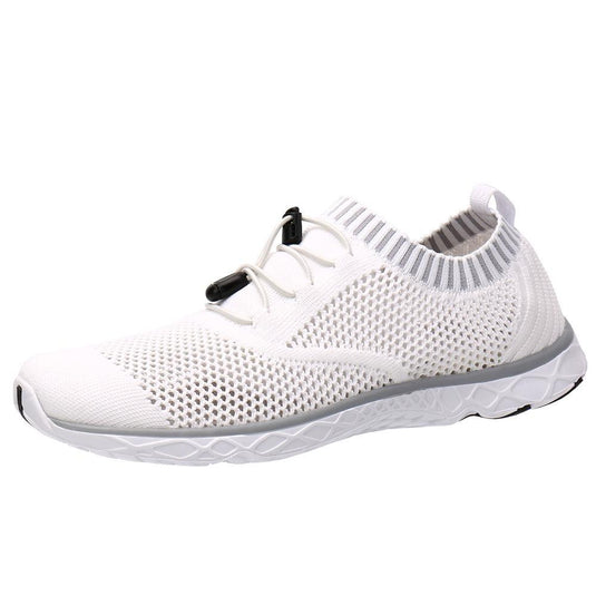 aleader 6 / WHITE/LIGHT GRAY/KNIT Aleader Women's Xdrain Classic Knit Water Shoes