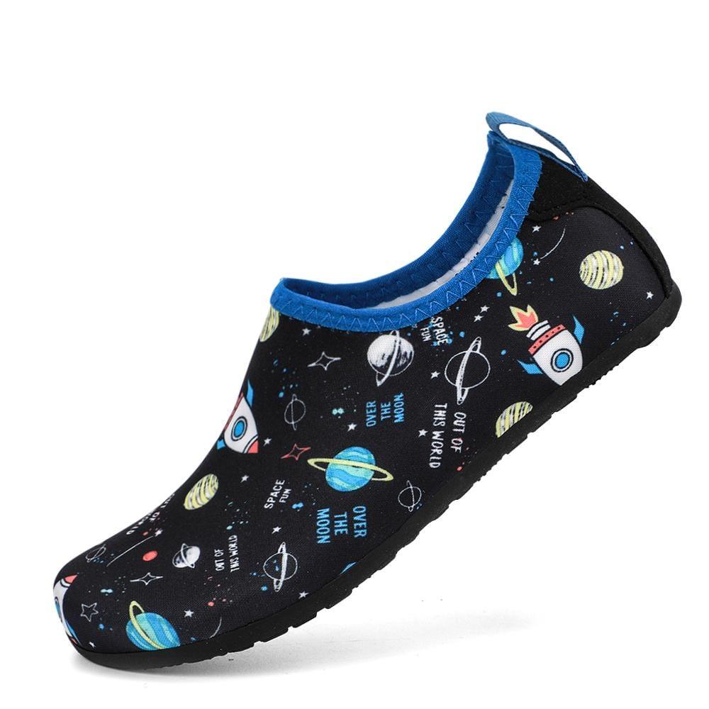 aleader 6/7 US Toddler / NAVY/SPACE Kid's Aqua Water Shoes/Socks