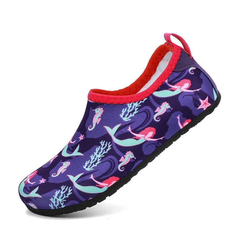 Load image into Gallery viewer, aleader 6/7 US Toddler / PURPLE/MERMAID Kid&#39;s Aqua Water Shoes/Socks
