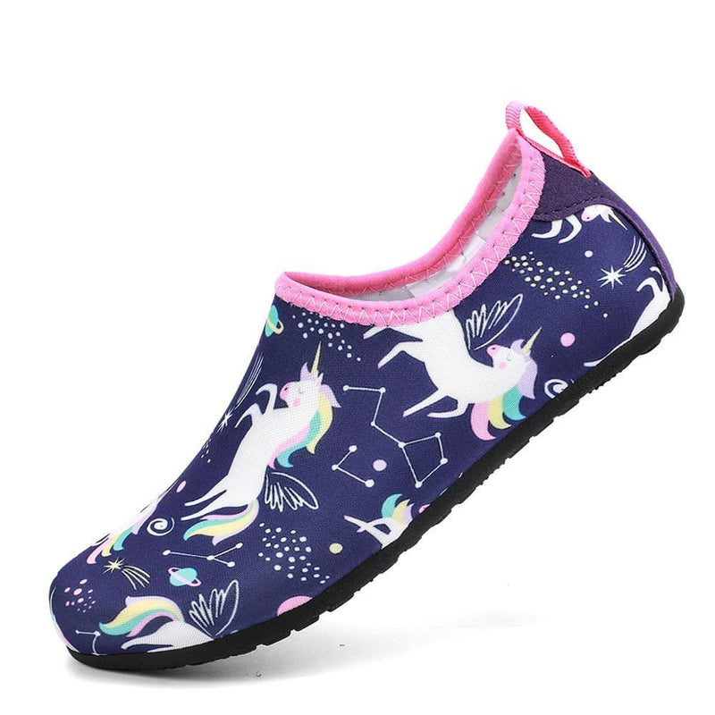 Load image into Gallery viewer, aleader 6/7 US Toddler / PURPLE/UNICORN Kid&#39;s Aqua Water Shoes/Socks
