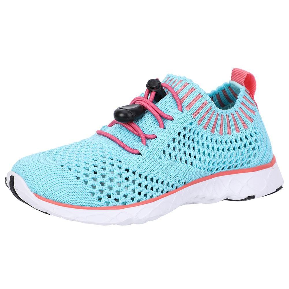 aleader 8 US Toddler / AQUA BLUE/PINK/KNIT Kid's Xdrain Classic Knit Water Shoes
