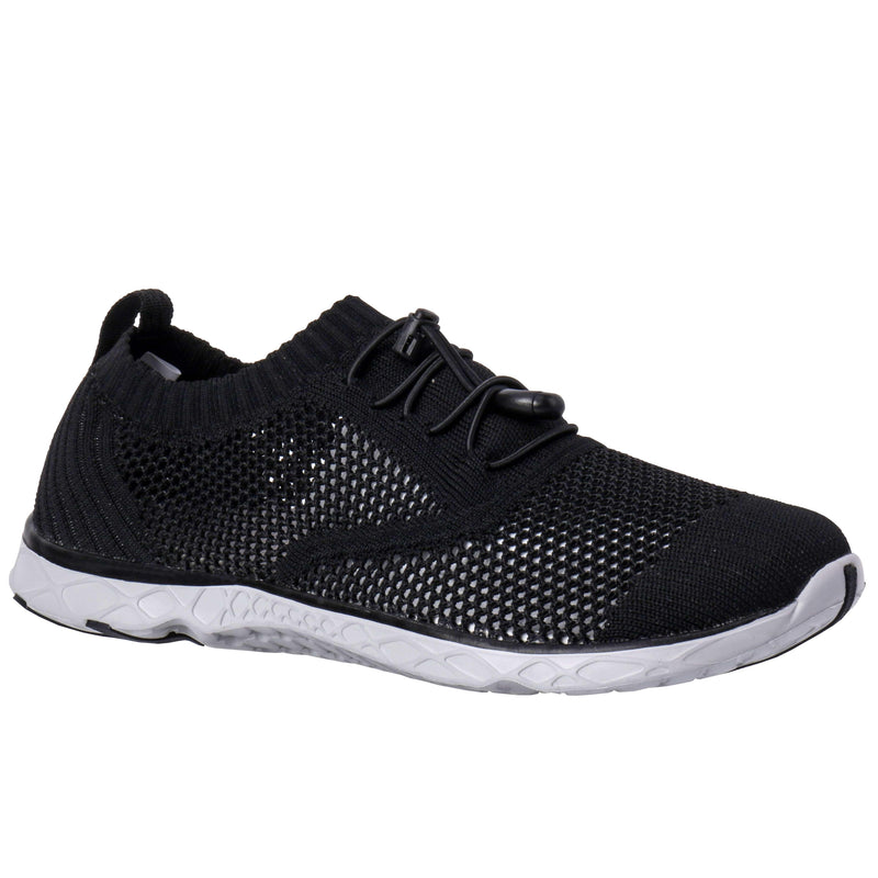 Load image into Gallery viewer, aleader 7 / BLACK/GRAY/KNIT Men&#39;s Xdrain Classic Knit Water Shoes
