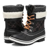 aleader Women’s Fashion Waterproof Winter Snow Boots - Black/MC 1